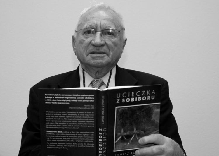 Thomas Toivi Blatt, b. więzień niemieckiego obozu zagłady w Sobiborze. Fot. PAP/T. Gzell Thomas Toivi Blatt, b. więzień niemieckiego obozu zagłady w Sobiborze. Fot. PAP/T. Gzell