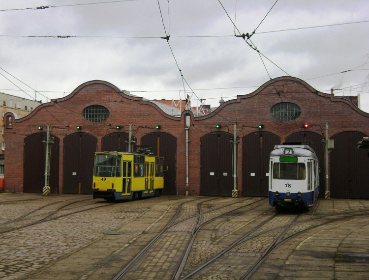Zajezdnia tramwajowa w Grudziądzu. Źródło: Wikimedia Commons Zajezdnia tramwajowa w Grudziądzu. Źródło: Wikimedia Commons