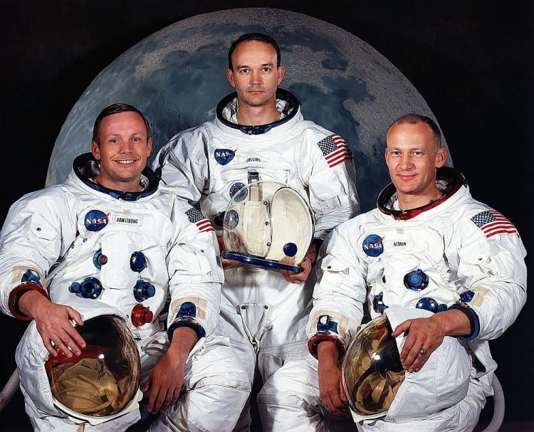Załoga Apollo 11 - Neil Armstrong, Michael Collins i Edwin Aldrin. Fot. PAP/EPA/NASA Załoga Apollo 11 - Neil Armstrong, Michael Collins i Edwin Aldrin. Fot. PAP/EPA/NASA