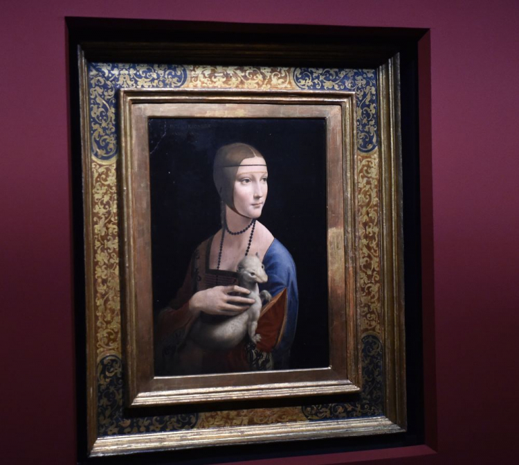 Kraków, 18.05.2017. "Dama z gronostajem" Leonarda da Vinci. Fot. PAP/J. Bednarczyk Kraków, 18.05.2017. "Dama z gronostajem" Leonarda da Vinci. Fot. PAP/J. Bednarczyk